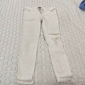 Girls white ripped jeans! Size 14!